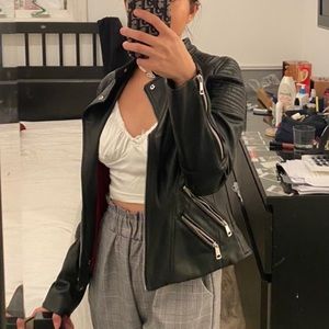 H&M faux leather jacket